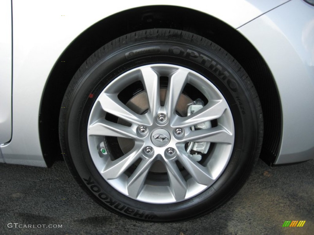 2013 Elantra GT - Shimmering Air Silver / Black photo #11