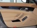 Cognac/Cedar Natural Leather 2013 Porsche Panamera S Door Panel