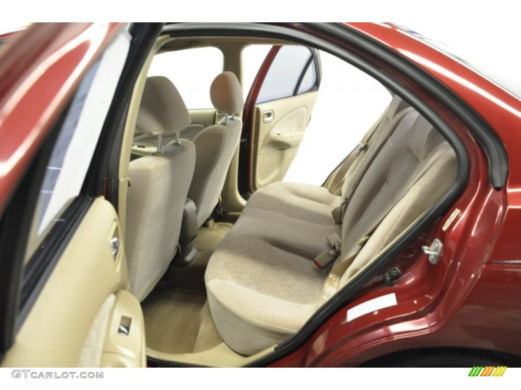 2003 Sentra GXE - Inferno Red / Sand Beige photo #23