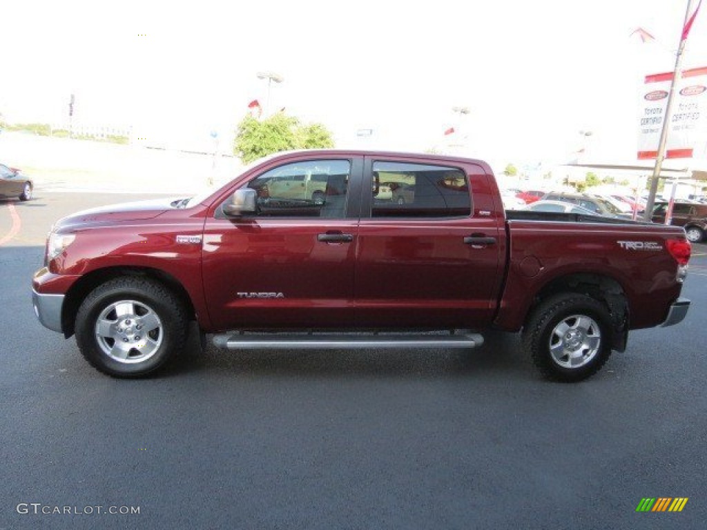 2008 Tundra SR5 TRD CrewMax - Salsa Red Pearl / Graphite Gray photo #4