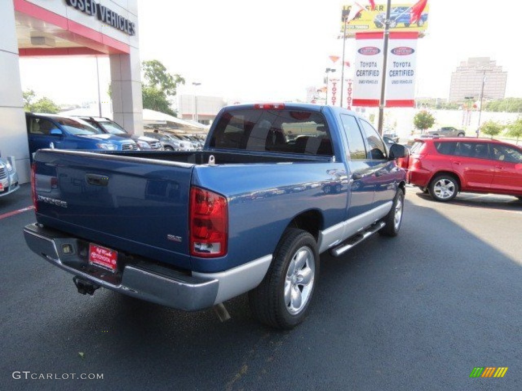 2004 Ram 1500 SLT Quad Cab - Atlantic Blue Pearl / Dark Slate Gray photo #7