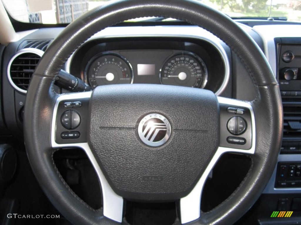 2006 Mercury Mountaineer Luxury AWD Charcoal Black Steering Wheel Photo #70158116