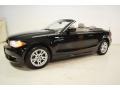 2009 Jet Black BMW 1 Series 128i Convertible  photo #8