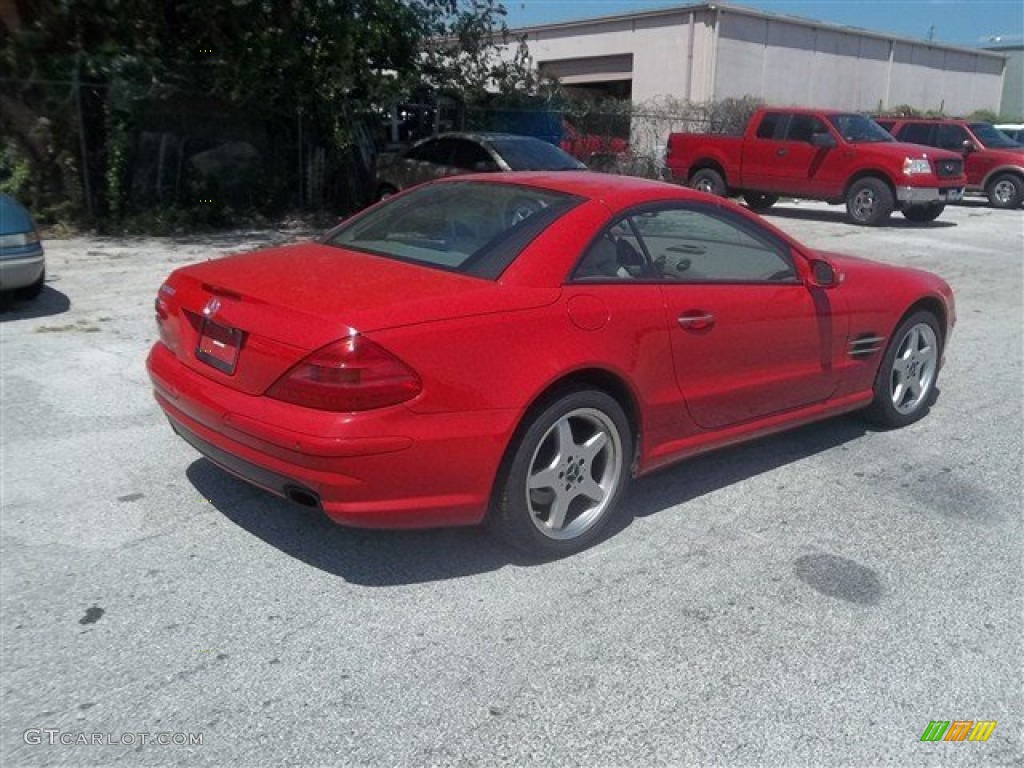 2003 SL 500 Roadster - Magma Red / Stone photo #3