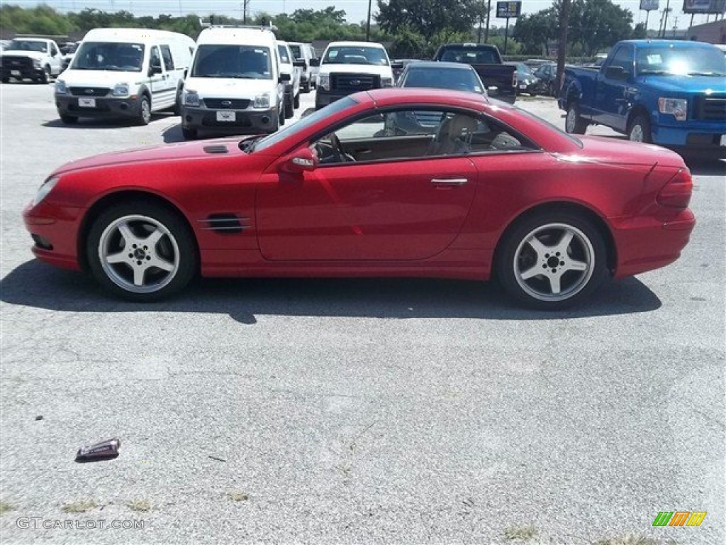 2003 SL 500 Roadster - Magma Red / Stone photo #6