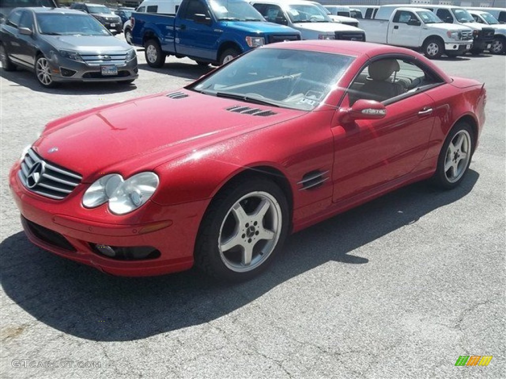 2003 SL 500 Roadster - Magma Red / Stone photo #7