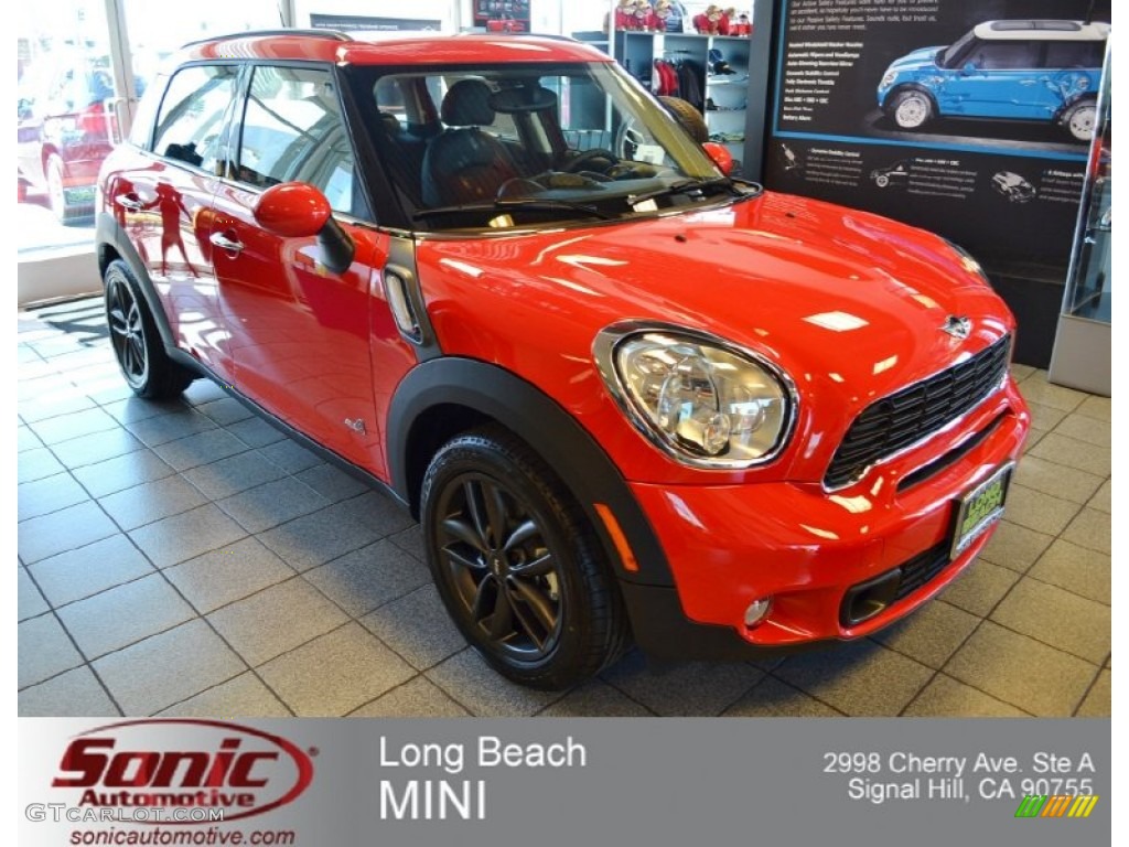 2012 Cooper S Countryman All4 AWD - Pure Red / Carbon Black photo #1