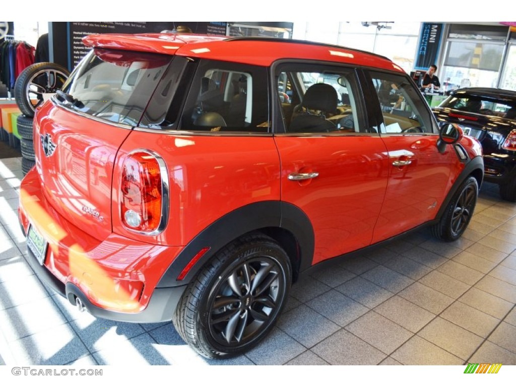 2012 Cooper S Countryman All4 AWD - Pure Red / Carbon Black photo #3