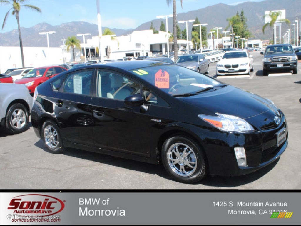 2010 Prius Hybrid II - Black / Misty Gray photo #1