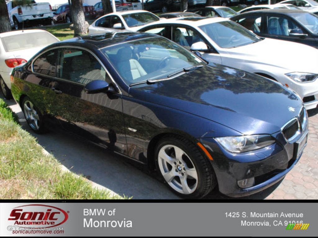 2007 3 Series 328i Coupe - Monaco Blue Metallic / Grey photo #1