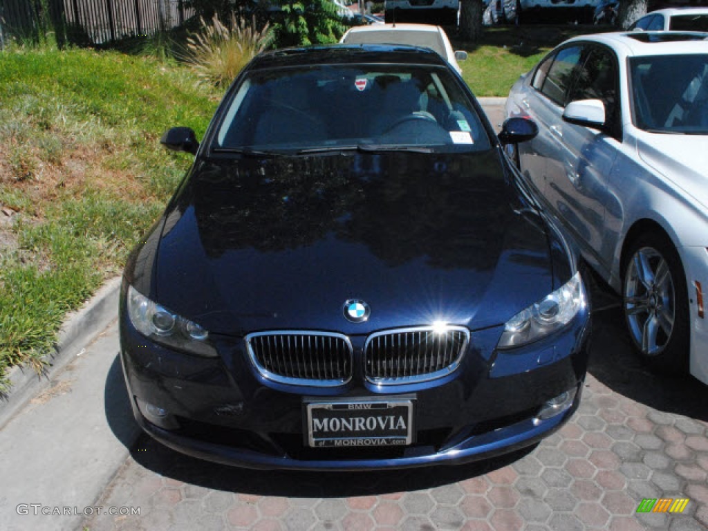 2007 3 Series 328i Coupe - Monaco Blue Metallic / Grey photo #2