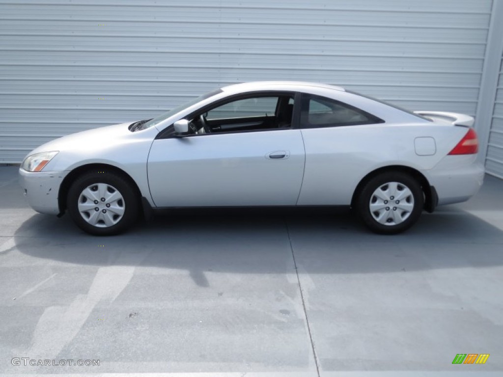 2003 Accord LX Coupe - Satin Silver Metallic / Black photo #5