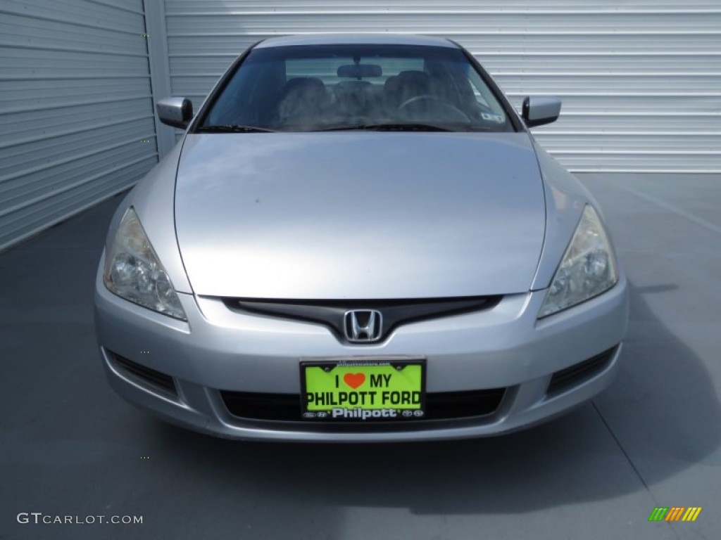 2003 Accord LX Coupe - Satin Silver Metallic / Black photo #7