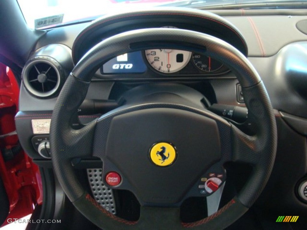 2011 Ferrari 599 GTO Black Steering Wheel Photo #70165193