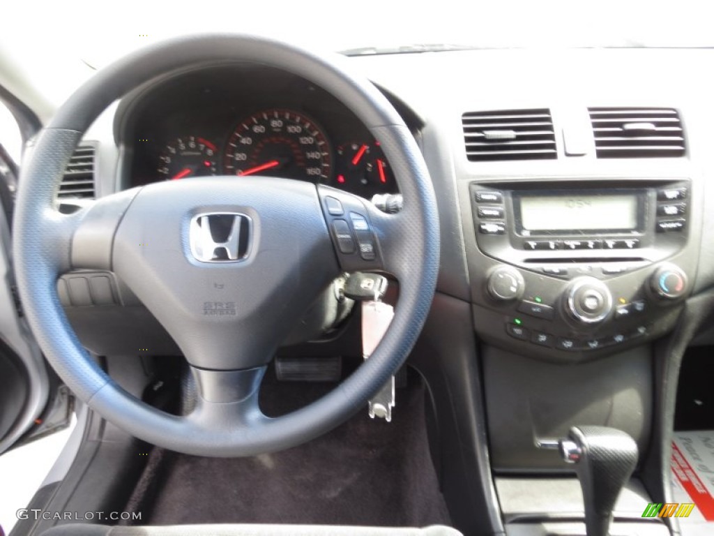 2003 Accord LX Coupe - Satin Silver Metallic / Black photo #27