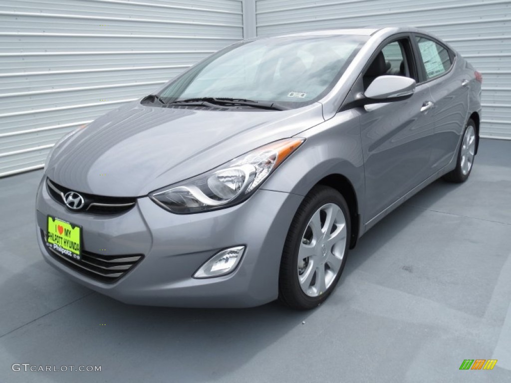 2013 Elantra Limited - Titanium Gray Metallic / Gray photo #6