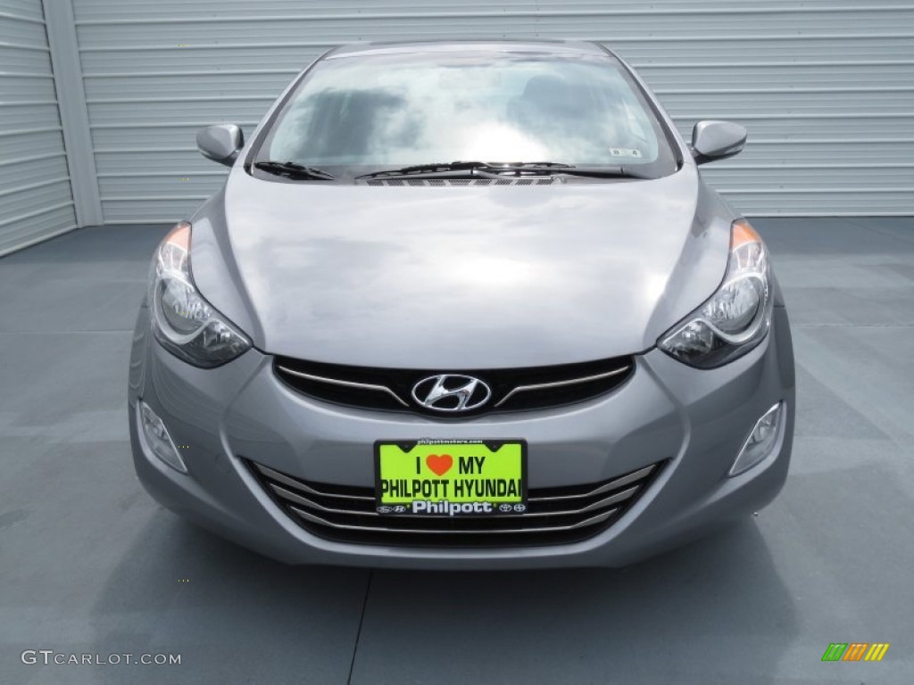 2013 Elantra Limited - Titanium Gray Metallic / Gray photo #7
