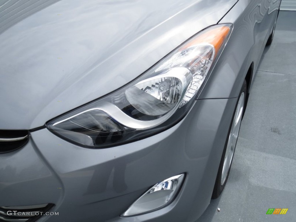 2013 Elantra Limited - Titanium Gray Metallic / Gray photo #8