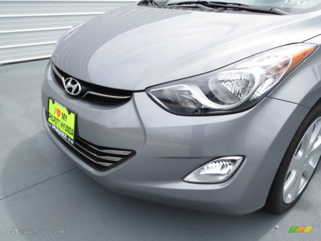 2013 Elantra Limited - Titanium Gray Metallic / Gray photo #9