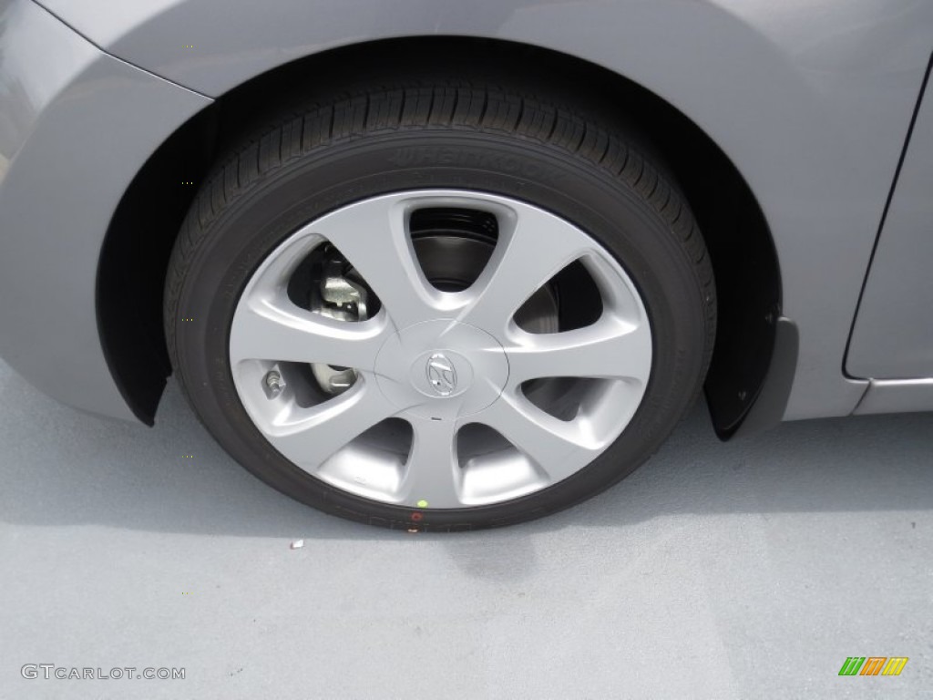 2013 Elantra Limited - Titanium Gray Metallic / Gray photo #10
