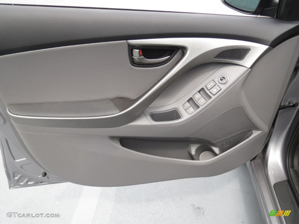 2013 Elantra Limited - Titanium Gray Metallic / Gray photo #21