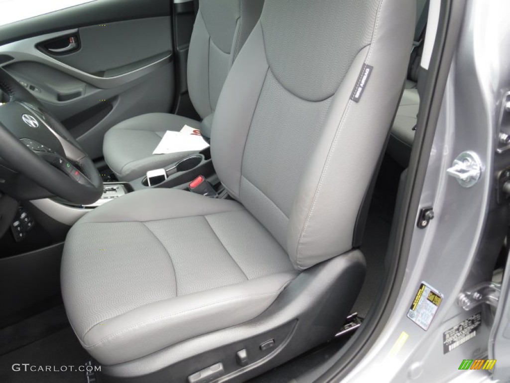 2013 Elantra Limited - Titanium Gray Metallic / Gray photo #23