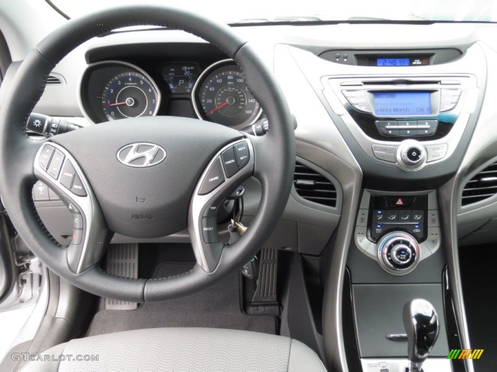 2013 Elantra Limited - Titanium Gray Metallic / Gray photo #26
