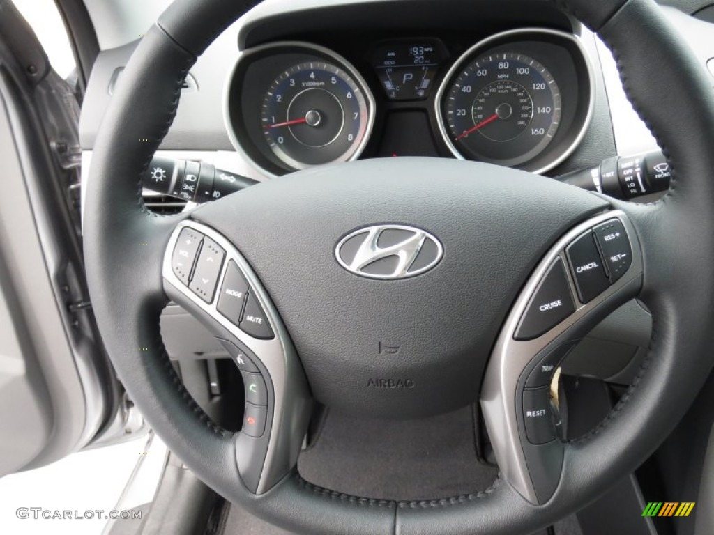 2013 Elantra Limited - Titanium Gray Metallic / Gray photo #31