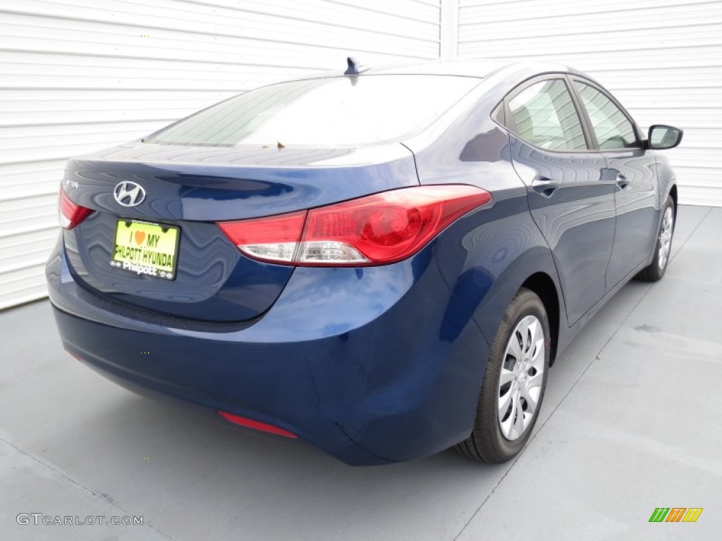2013 Elantra GLS - Atlantic Blue / Beige photo #3