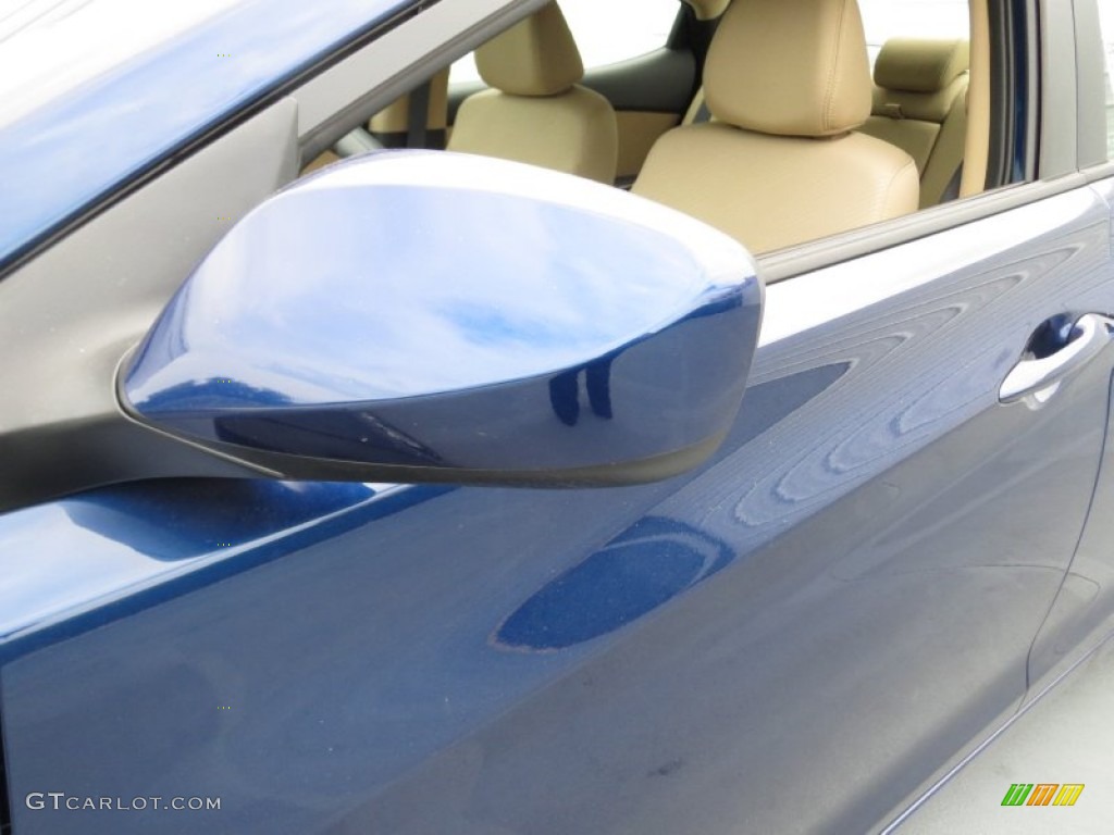 2013 Elantra GLS - Atlantic Blue / Beige photo #11