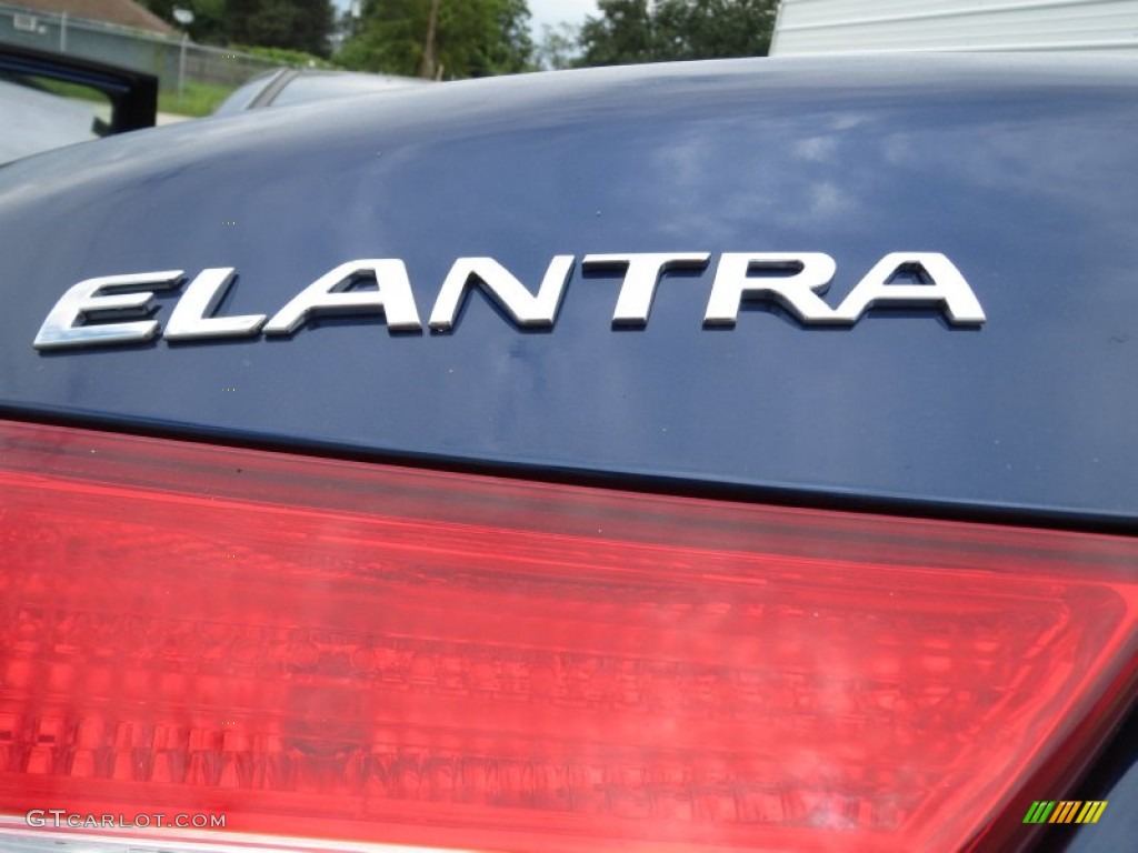 2013 Elantra GLS - Atlantic Blue / Beige photo #13