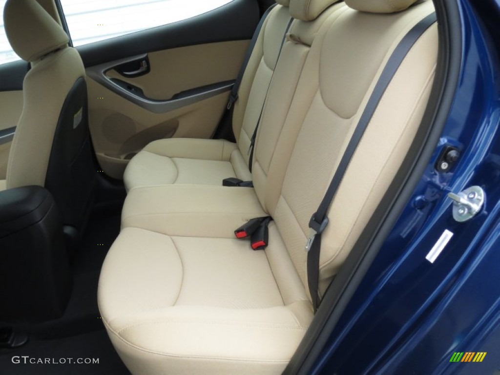 2013 Elantra GLS - Atlantic Blue / Beige photo #18