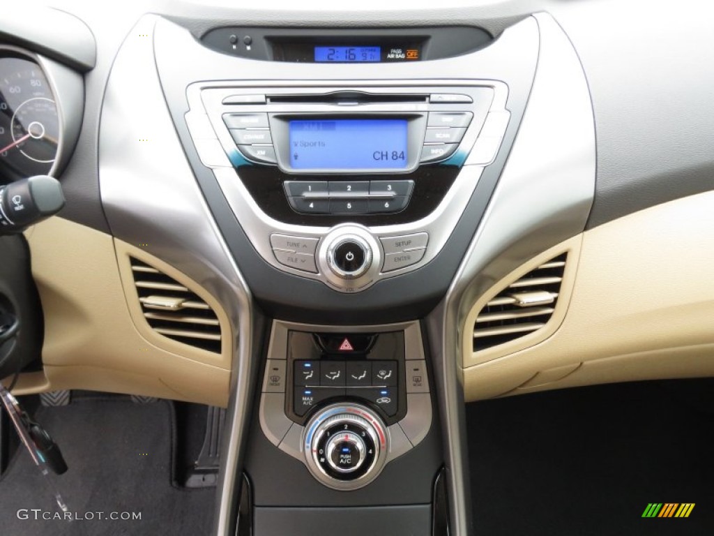 2013 Elantra GLS - Atlantic Blue / Beige photo #24