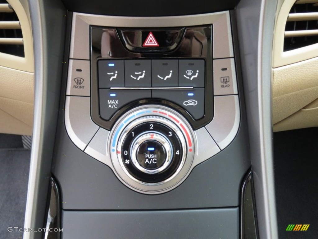 2013 Elantra GLS - Atlantic Blue / Beige photo #26