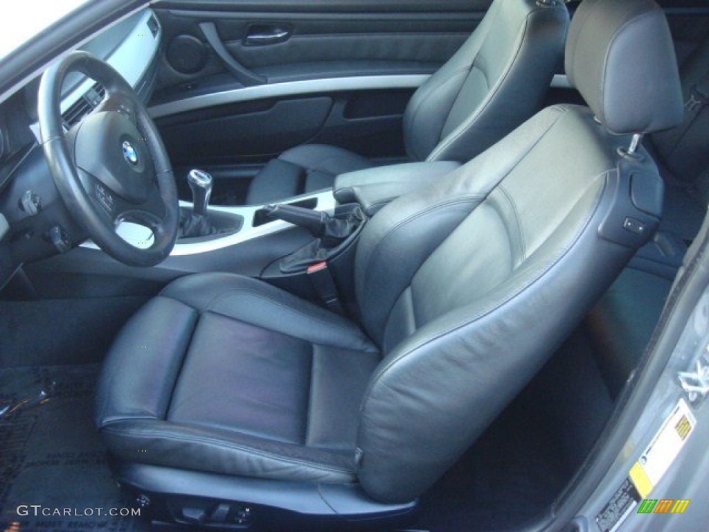 2008 3 Series 335i Coupe - Space Grey Metallic / Black photo #11