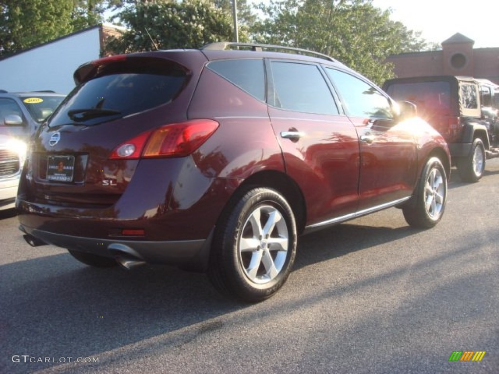 2009 Murano SL - Merlot Metallic / Black photo #4