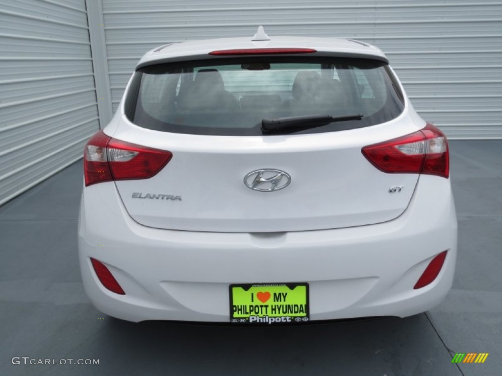 2013 Elantra GT - Monaco White / Beige photo #4