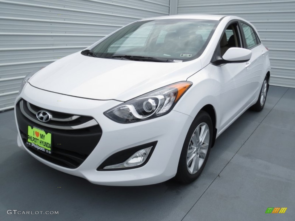 2013 Elantra GT - Monaco White / Beige photo #6