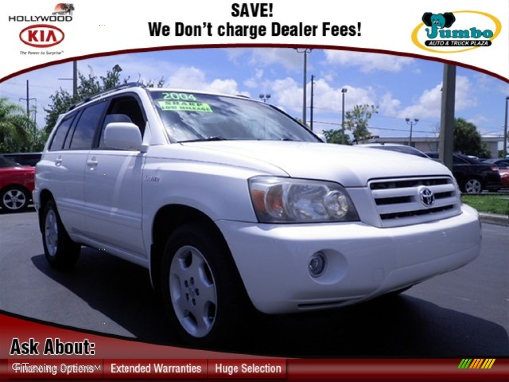 2004 Highlander Limited V6 - Super White / Ash photo #1