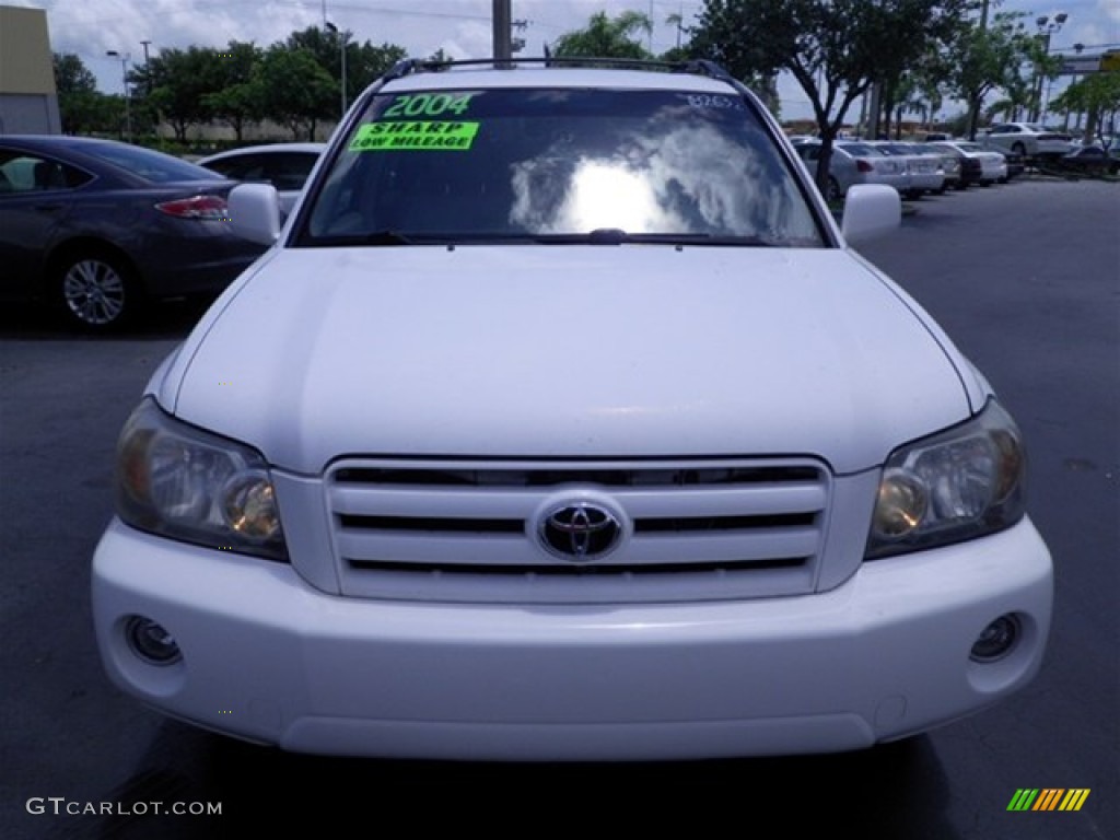 2004 Highlander Limited V6 - Super White / Ash photo #7