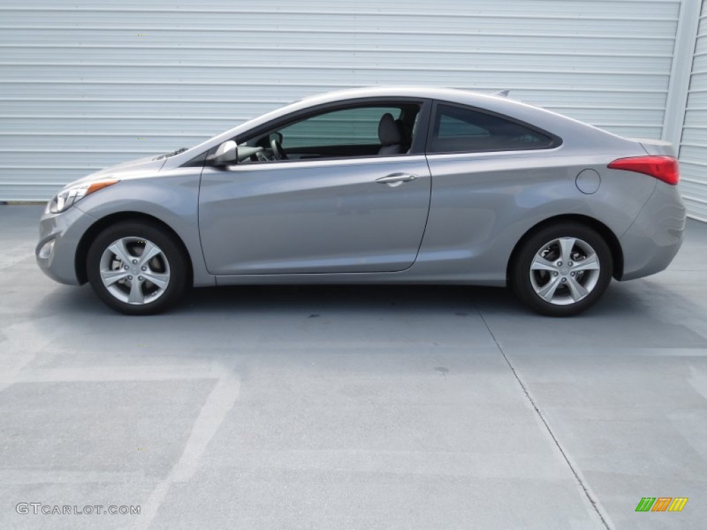 2013 Elantra Coupe GS - Titanium Gray Metallic / Gray photo #5