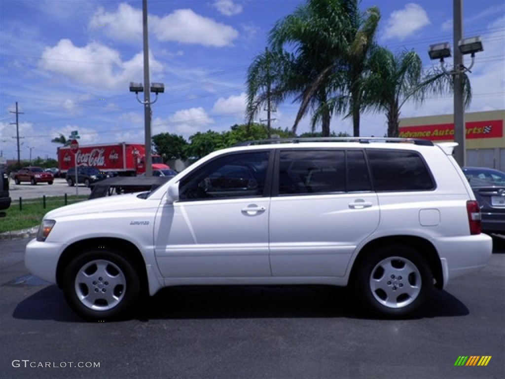 2004 Highlander Limited V6 - Super White / Ash photo #12