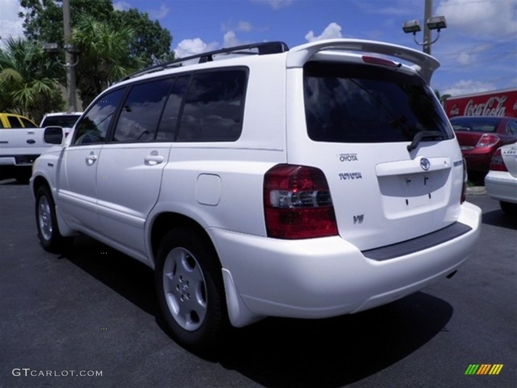 2004 Highlander Limited V6 - Super White / Ash photo #13