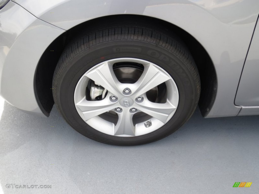2013 Elantra Coupe GS - Titanium Gray Metallic / Gray photo #10