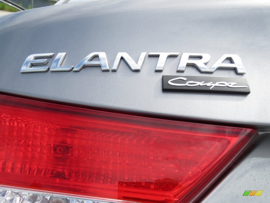 2013 Elantra Coupe GS - Titanium Gray Metallic / Gray photo #13