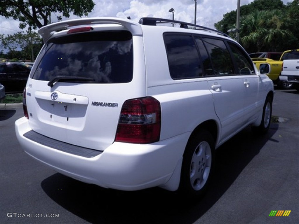2004 Highlander Limited V6 - Super White / Ash photo #19