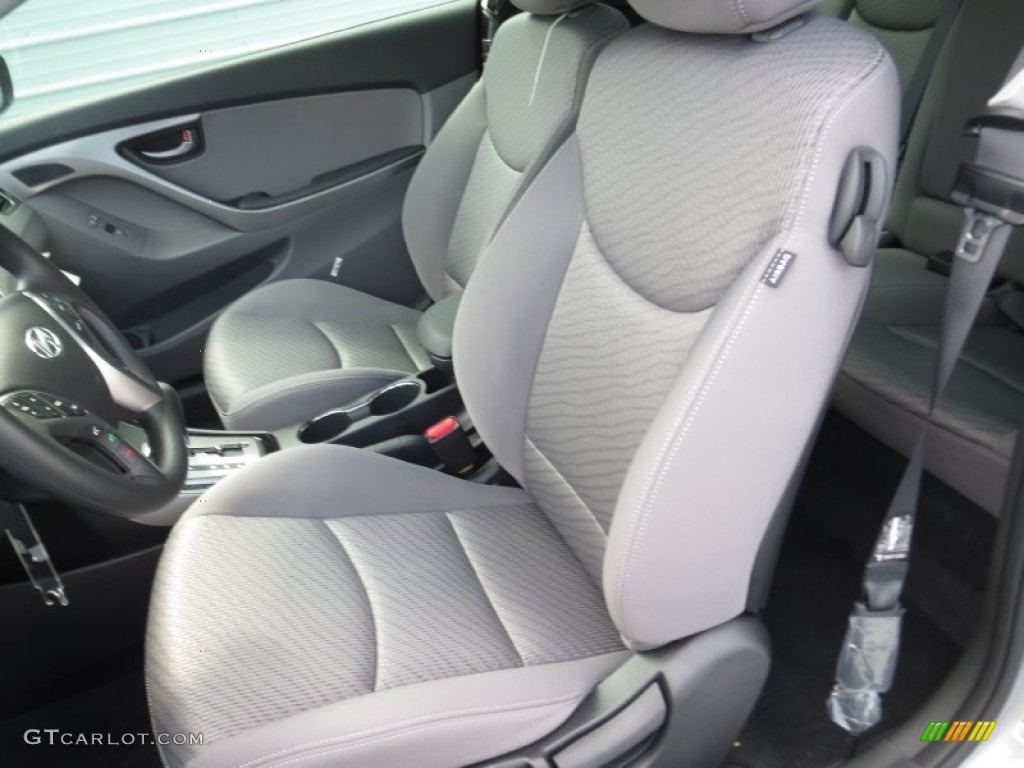 2013 Elantra Coupe GS - Titanium Gray Metallic / Gray photo #19