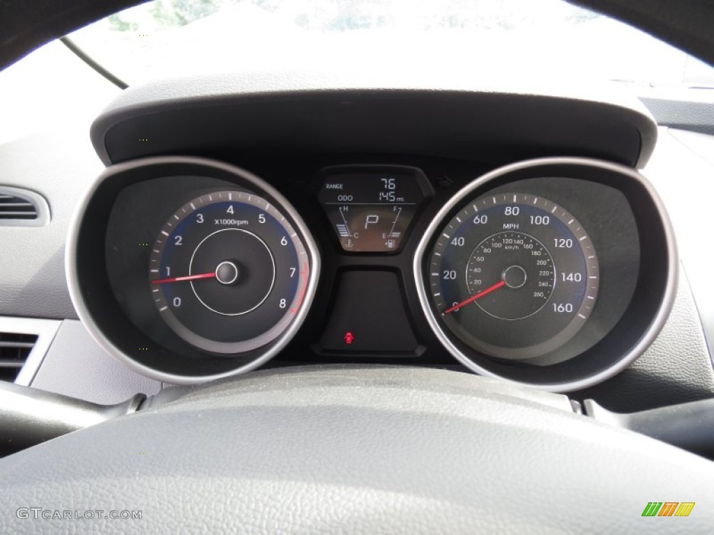 2013 Elantra Coupe GS - Titanium Gray Metallic / Gray photo #27