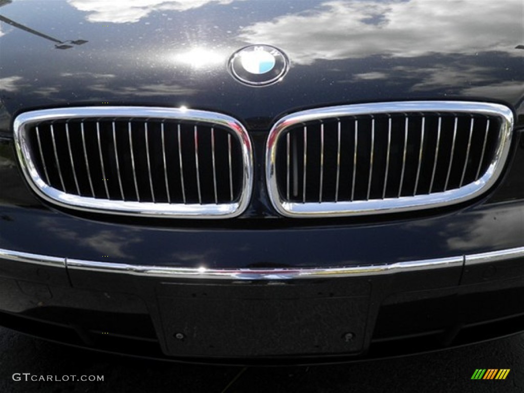 2003 7 Series 745Li Sedan - Jet Black / Dark Beige/Beige III photo #6