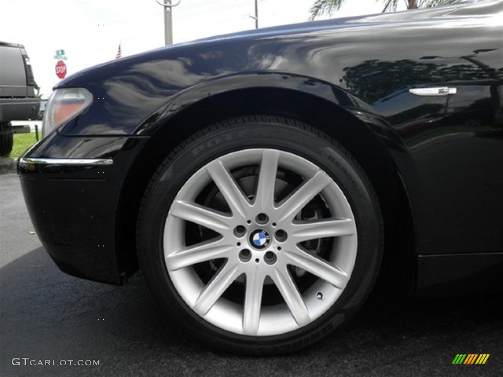 2003 7 Series 745Li Sedan - Jet Black / Dark Beige/Beige III photo #12